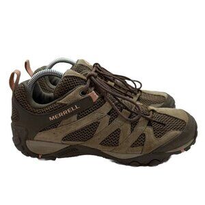Merrell Women's Alverstone Hiking Trail Lace Up Shoes J033034 Aluminum Size 9